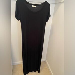 Style & Co. Petite Classic Black Maxi Dress